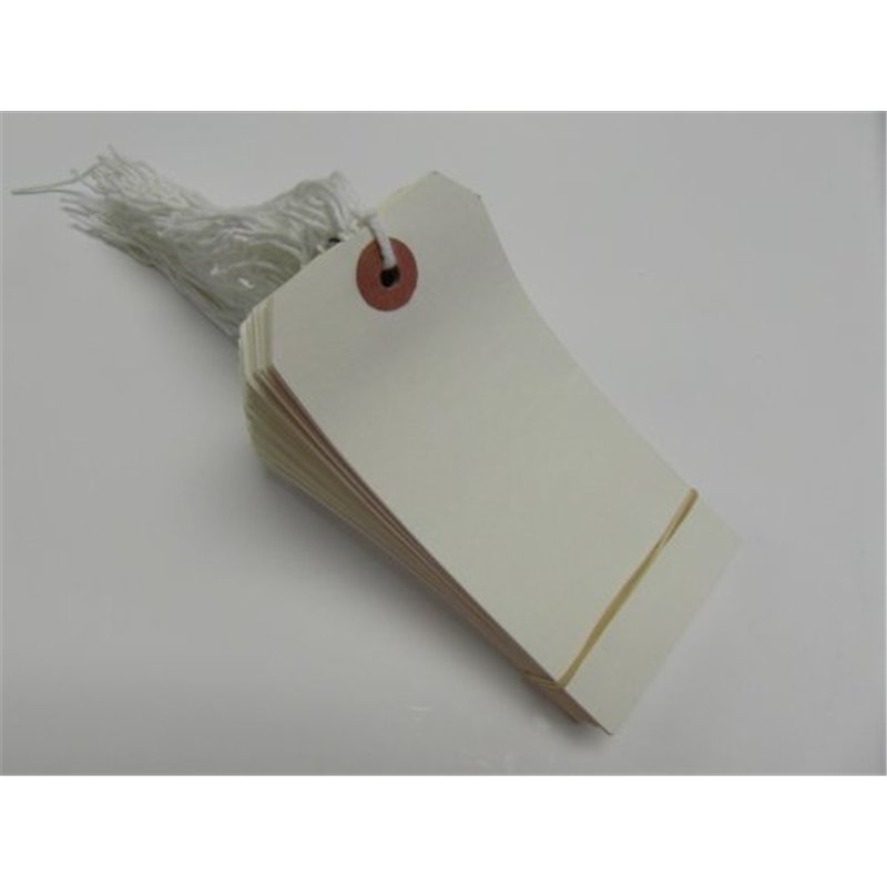 Habercrafts 100 x couleur blanche Strung Balises 120mm x 60mm Etiquettes bagages cravate prix Vêtements Artisanat Cadeaux