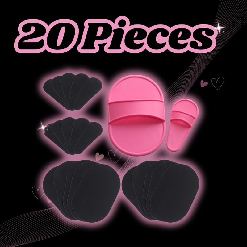 Image secondaire de Lot de 20 tampons d'épilation exfoliants pour la peau lisse sur les jambes, les bras, le visage et les lèvres - Lot de x20 - Fle
