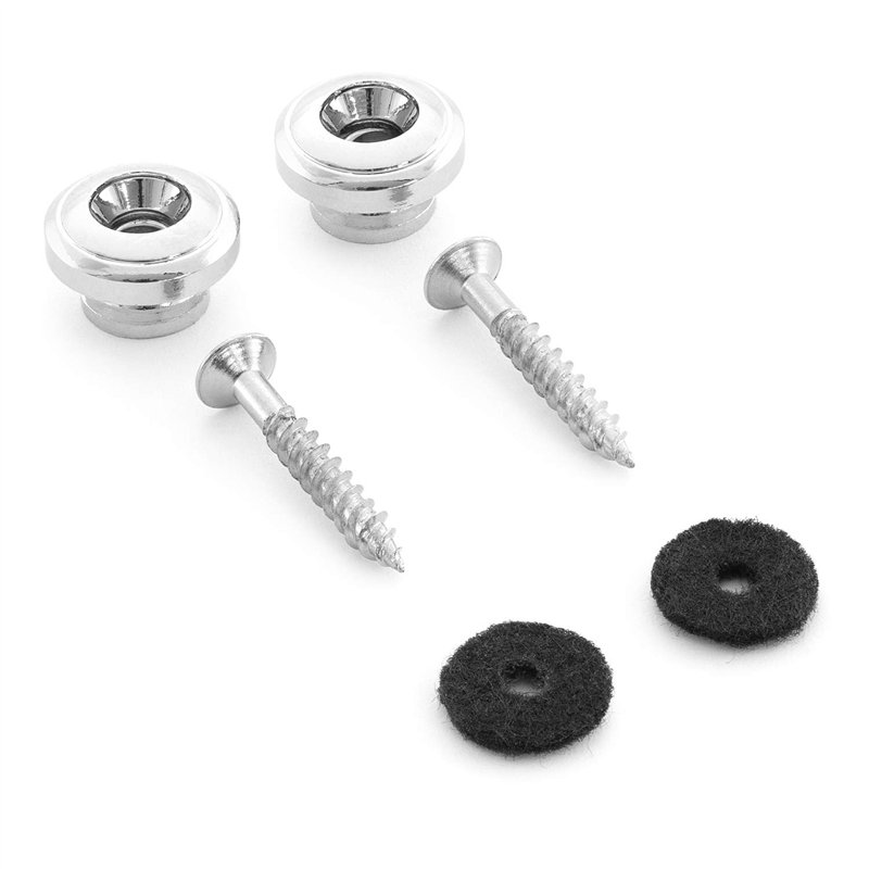 Tiger Lot de 2 boutons de sangle de guitare en métal pour soprano, concert, ténor et basse