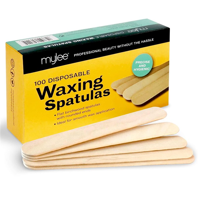 Mylee Lot de 100 spatules jetables en bois de qualité professionnelle pour épilation à la cire chaude