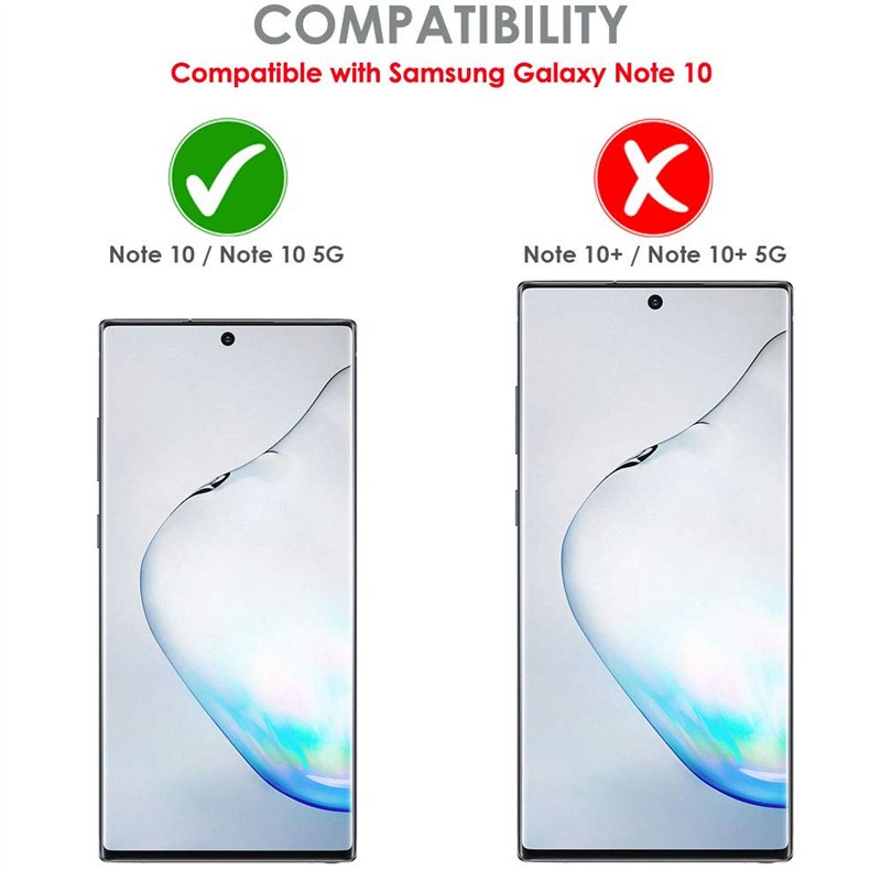 Image secondaire de TECHGEAR Protection Écran Compatible avec Samsung Galaxy Note 10 / Note 10 5G [ghostSHIELD] Film Protecteur Écran en TPU avec Pr