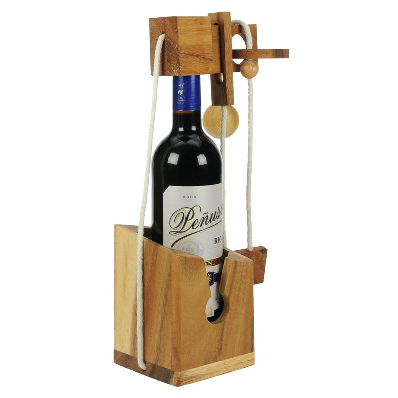 Image secondaire de Namesakes® Casse tête Bouteille – Puzzle en Bois Adulte - Jeux de réflexion - Emballage Cadeau Original pour Bouteille de vin -