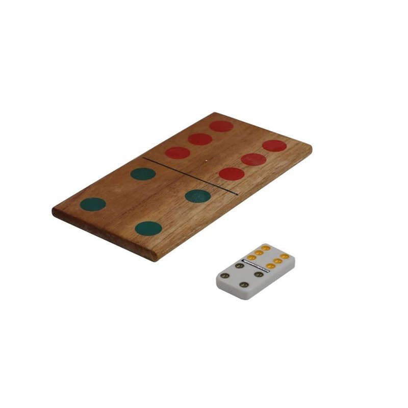 Image secondaire de Giant Dominoes Set - Giant sized version of the classic dominos game, The pieces are 18cm x 9cm x 10cm. by Uber Games