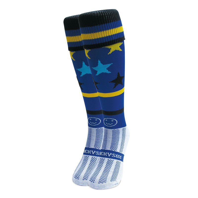 Here Comes The Boom Chaussettes de sport, rugby, hockey Bleu, bleu, XL