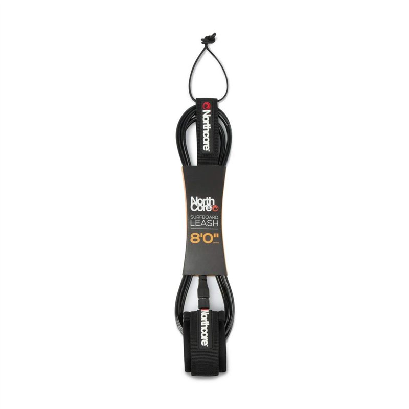 Northcore 6mm Surfboard Leash 8'0'' (Black)