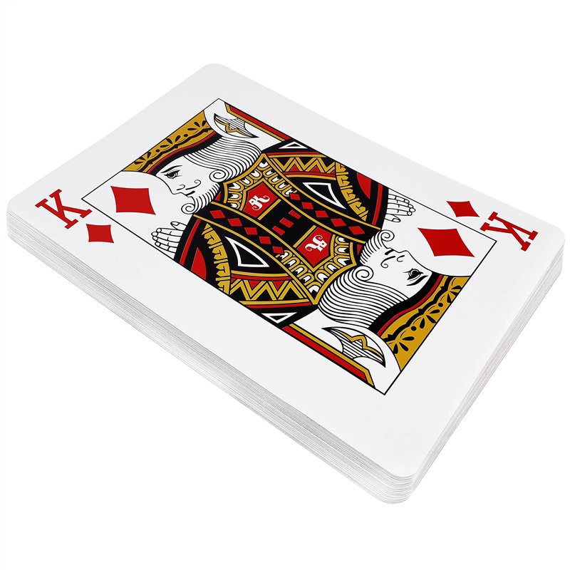 Image secondaire de BELLE VOUS Jeu de Carte Jumbo Complet en Plastique - L37 x l26 cm - Jeux de Carte Géantes pour Tous Les Âges - Jeux de Cartes po