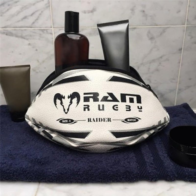 Image secondaire de Ballon de rugby Trousse de toilette – Réplique du Ballon de rugby Design – Stocking-filler Idéal pour les fans de sports, bleu m
