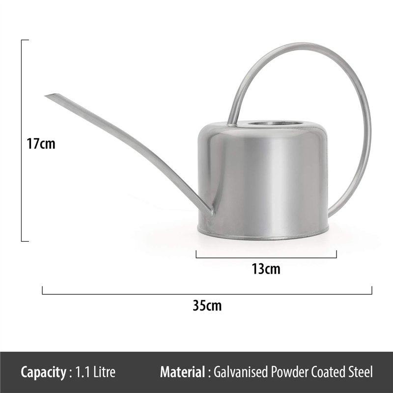 Image secondaire de CKB LTD Petit arrosoir d'intérieur de 1.1L en Acier galvanisé avec revêtement en Poudre de Couleur Craie pour Plantes d'intérieur