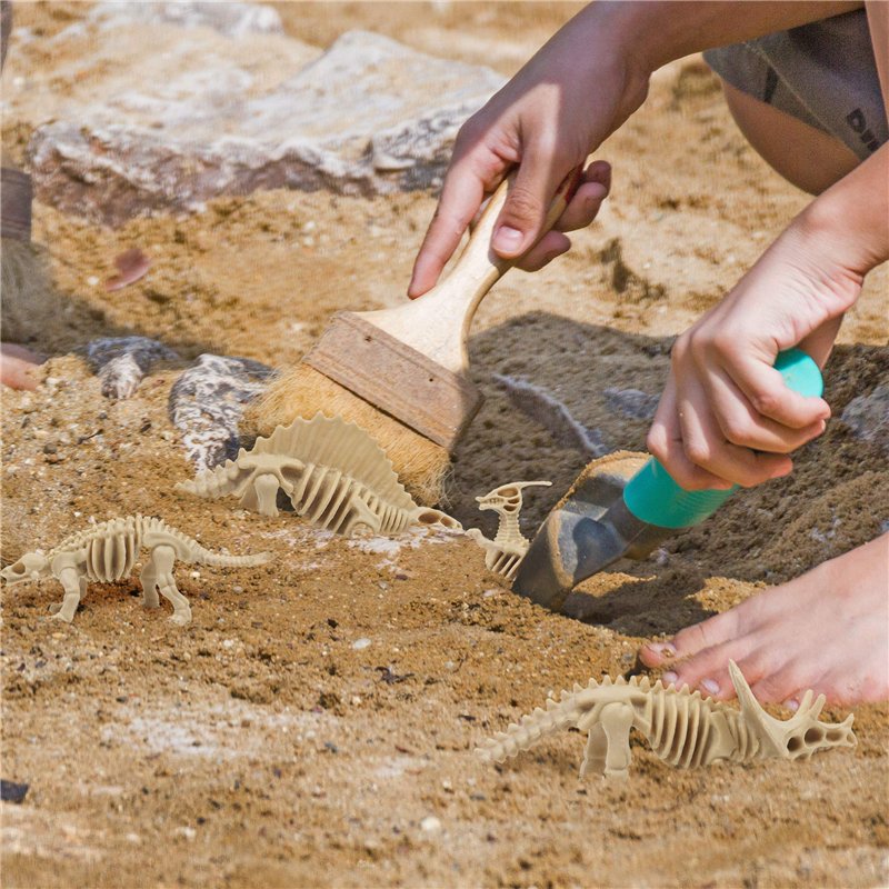 Image secondaire de THE TWIDDLERS 48 Squelettes de Dinosaures pour Garçons & Filles - Jeu Éducatif de Paléontologie - Dino Fossiles à Creuser - Écol