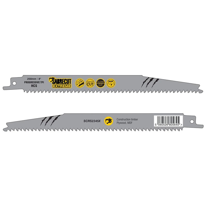 Image secondaire de SabreCut SCRS2345X_5 Lot de 5 lames de scie sabre