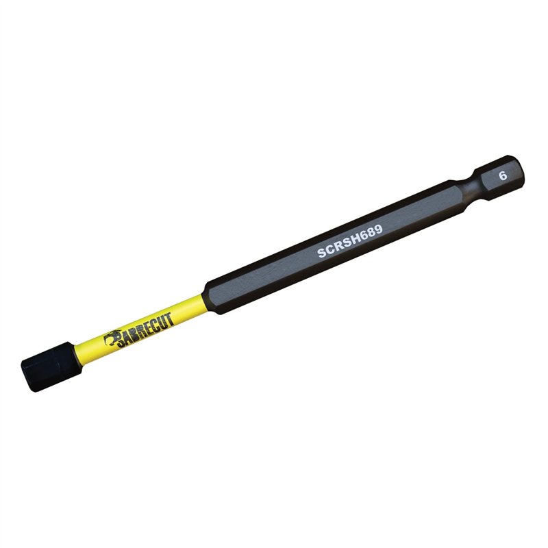 Image secondaire de 5 x SabreCut SCRH689_5 89 mm H6 Hex Magnétique Impact Tournevis Embouts Set Single End Heavy Duty Compatible avec Dewalt Milwauk