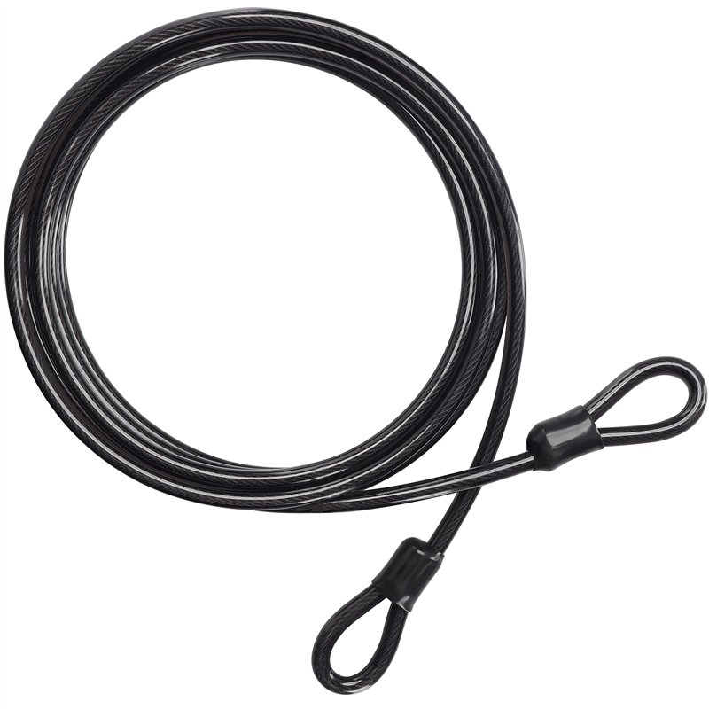 Belle Vous Câble Antivol Velo - Cable de Securite Velo Noir Très Résistant de 4,5 m de Long et 10 mm d’Épaisseur - Câble Flexibl