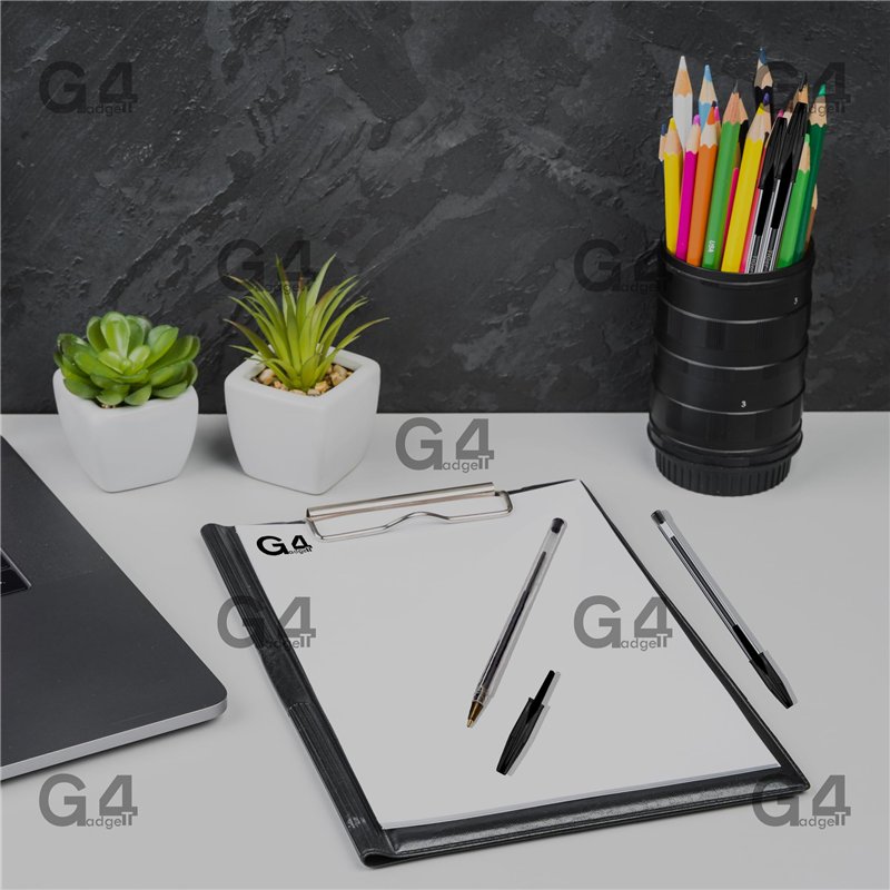 Image secondaire de G4GADGET Nice Style Lot de 25 stylos à bille Pointe moyenne Écriture lisse Noir