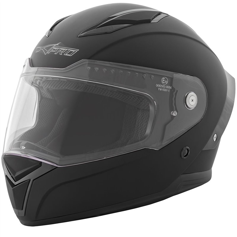 Image secondaire de A-pro Casque Homologué Integral Moto Scooter intégré Touring Mat Noir L