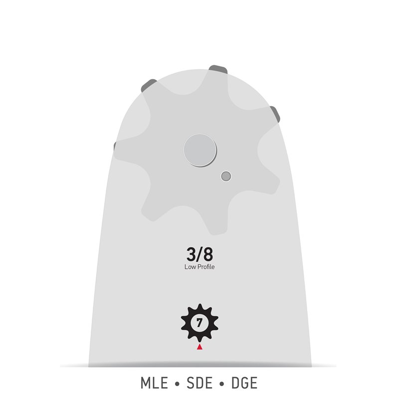 Image secondaire de OREGON - Guide-Chaîne pour Tronçonneuse 35 cm, Support A041, Design Réversible & à Faible Rebond, Pas 3/8