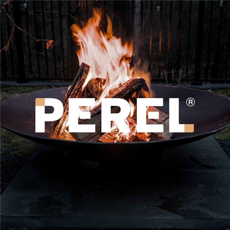Image secondaire de Perel Brasero, avec Support, 3 Pieds, Rond, 26 x Ø 56 cm, Fonte, Noir
