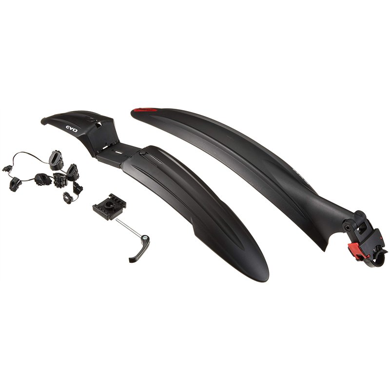 Point Polisport Kit Cross Country Evo Ensemble de Garde-Boue Mixte, Noir, Taille Unique