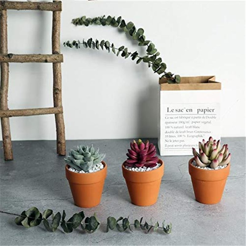 Image secondaire de Lot de 28 Pots de Fleurs, Petite Terre Cuite Pots avec Trou de Drainage pour l'intérieur, extérieur, Plante Jardin Balcon Décorat