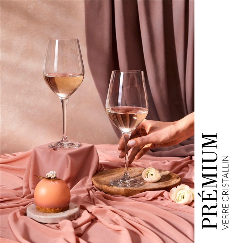 Image secondaire de Krosno Petite Verre à Vin Blanc | Lot de 6 | 200 ML | Collection Splendour | Parfait la Maison, Les Restaurants, Les Fêtes | Lav