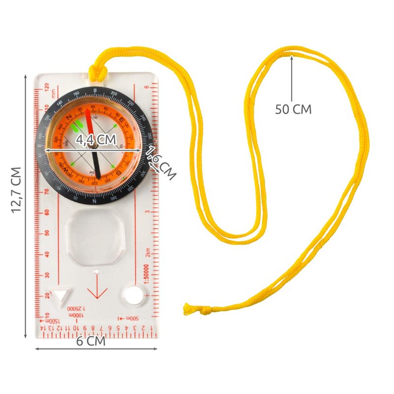 Image secondaire de Malatec 7953 Boussole de Poche étanche avec Boussole et Boussole