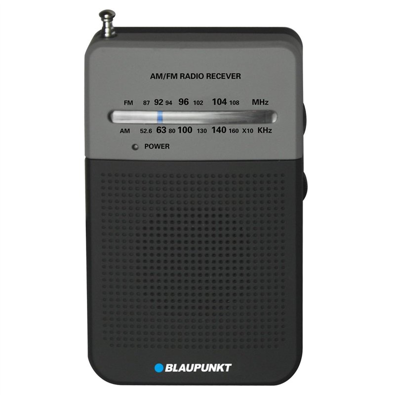 Blaupunkt PR3BK Portable Noir Radio Portable - Radios Portables (Portable, AM,FM, 0,3 W, 3,81 cm (1.5
