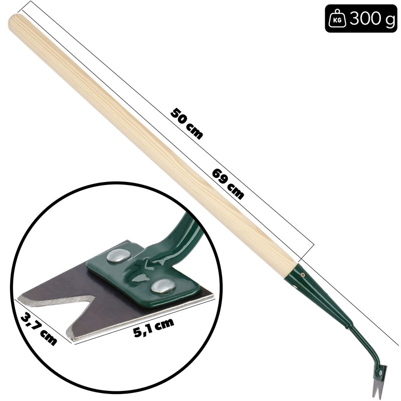 Image secondaire de KADAX désherbeur, désherbeur en métal, piqueur pour enlever efficacement Les Mauvaises Herbes, désherbeur avec Long Manche en Bo