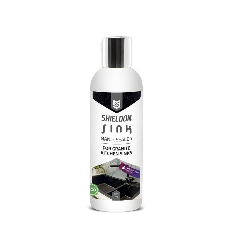 Shieldon Protects Hydrofuge pour Éviers en Granit, Imperméabilisant SINK Pierre Cuisine avec Nano-revêtement - Imprégnation et E