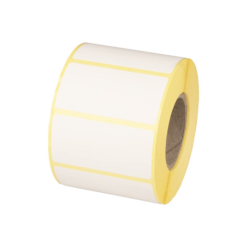 MDlabels Lot de 1000 étiquettes thermiques blanches en rouleau – 60 x 30 mm – Adhésif permanent, pour codes-barres, étiquettes a