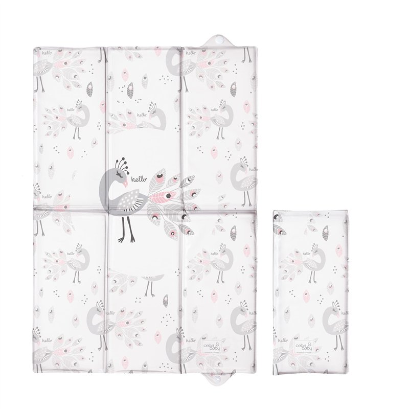 Ceba Baby Matelas à langer pliable 40 x 60 cm Bleu-vert