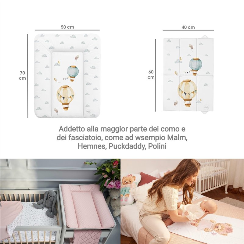 Image secondaire de Ceba Baby Matelas à langer pliable 40 x 60 cm Bleu-vert