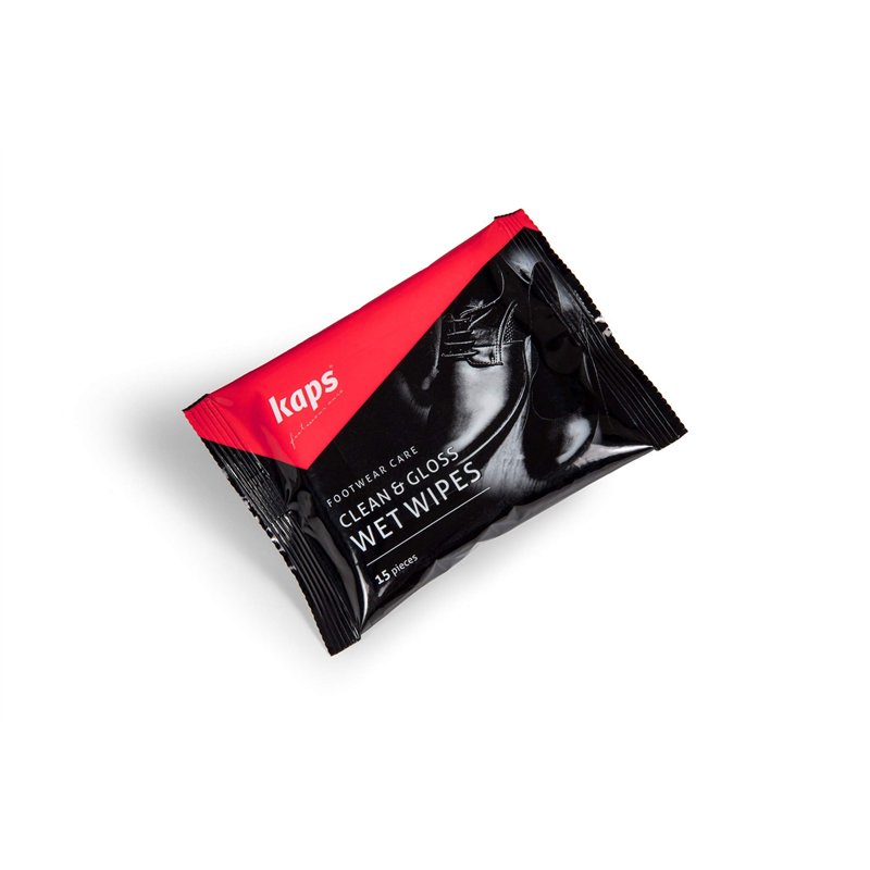 Kaps Lingettes humides de Nettoyage et de Polissage pour Chaussures