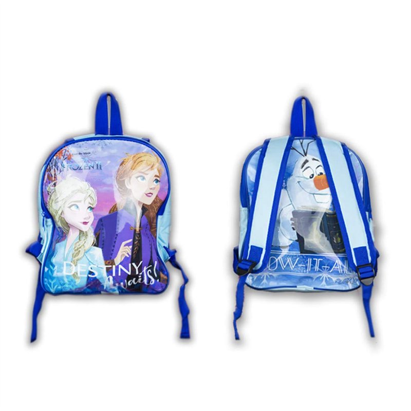 New Mixte À Personnages Sac dos enfant pour fille La Reine des Neiges Bleu brillant avec les personnages Anna et Elsa su, Frozen