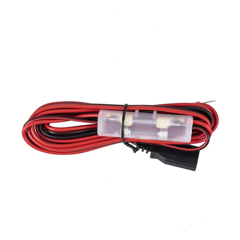 Cordon d'alimentation PNI 3 Broches et fusible pour Radio CB, fusible 5A, Longueur 200 cm
