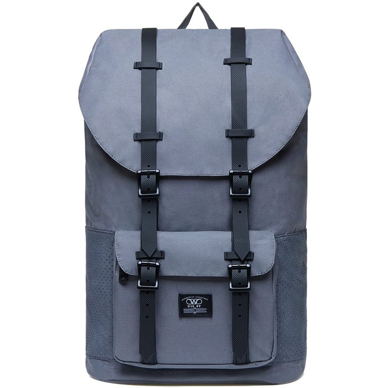 KAUKKO Sac à Dos pour Loisirs/Affaire/Scolaire pour 15 Pouces Ordinateur Portable 27 * 17 * 47 cm, 21.57 L (Gris JNL-D3-09)