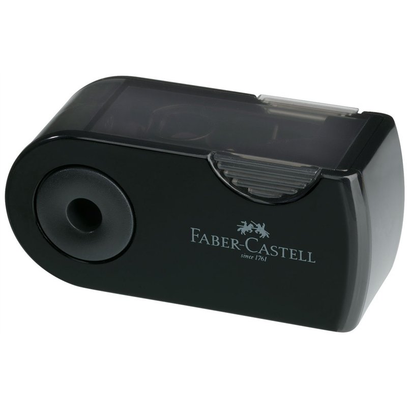 Faber-Castell 182710 Taille-crayon 1 usage SLEEVE Mini noir