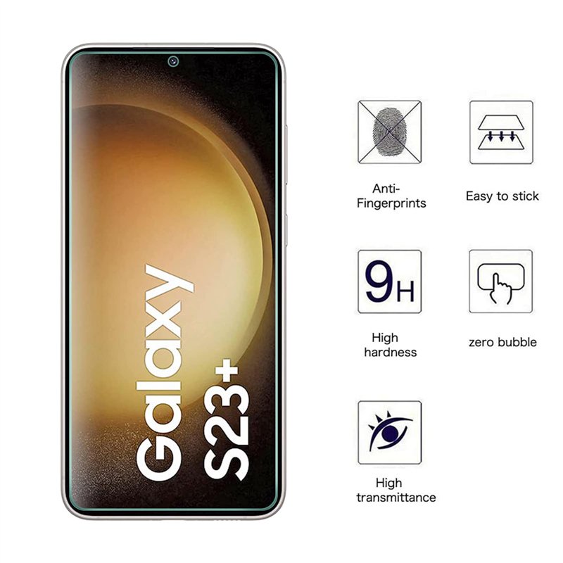 Image secondaire de AOKUMA Samsung Galaxy S23 Plus Verre Trempé, [Lot de 2] Protection d'écran Samsung Galaxy S23 Plus [0.26mm] [Extrêmement résista