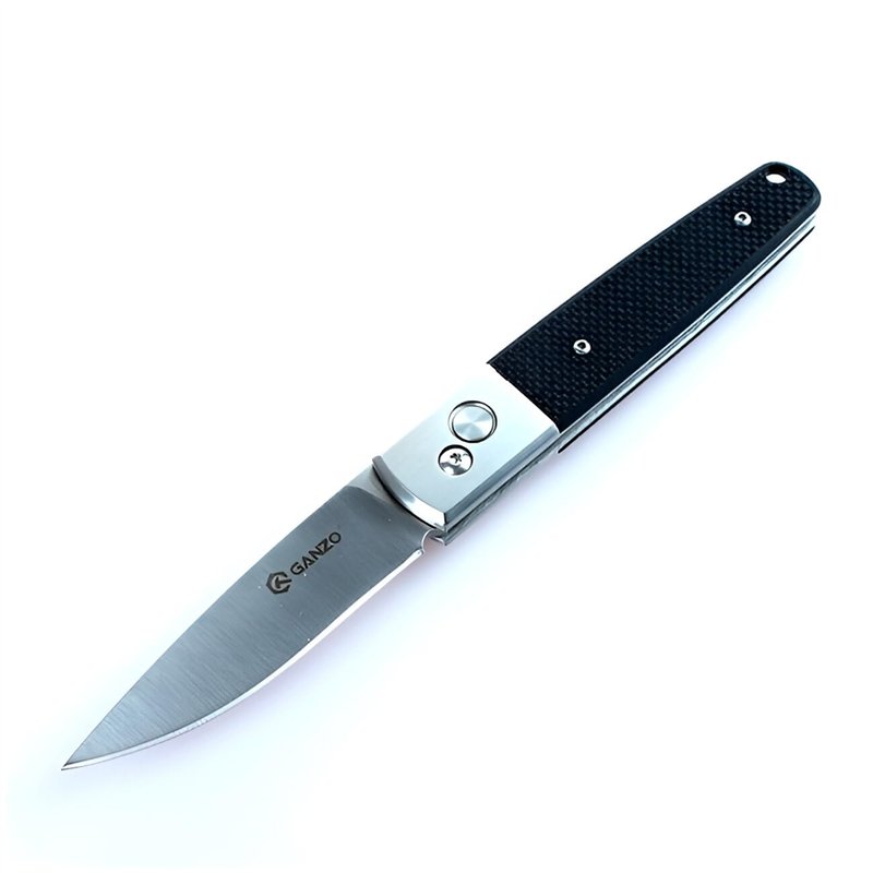 Ganzo Taschenmesser G7211-BK Couteau Automatique Mixte, Multicolore, Taille Unique