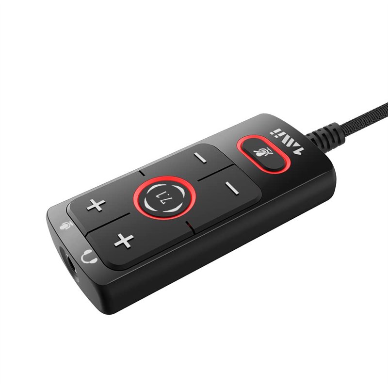 1Mii Carte Son Externe, Adaptateur Audio USB vers 3,5mm Jack, convertisseur de Carte Son USB avec Stéréo, Micro, pour PS4, PS5,