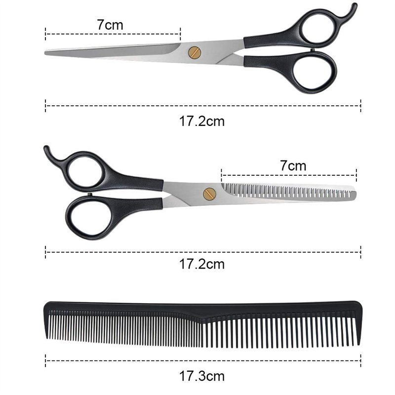 Image secondaire de URAQT Ciseaux de Coiffure Professionnels, Ciseaux Coiffure Professionnel Amincissants Coupe de Cheveux Ciseaux Désépaissir Ensem