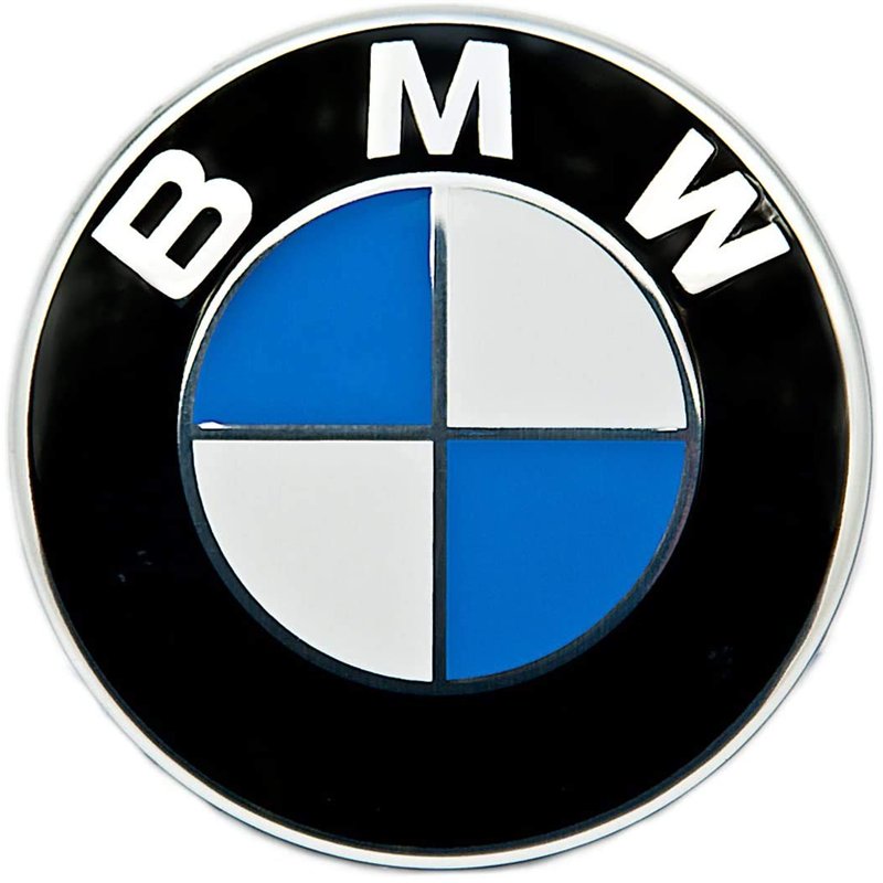 BMW 36136758569 Plaque estampillée avec film adhésif D = 70 mm - Série 1, Série 3, Série 5, Série 6, Série 7, X1 X5 X6 Z3 Z4
