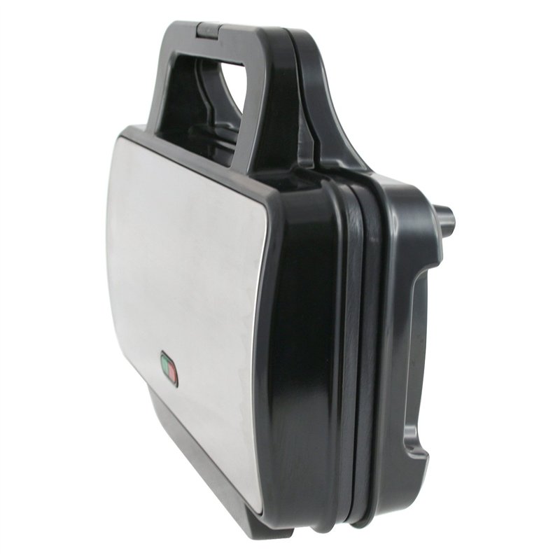 Image secondaire de Emerio Double appareil à croque-monsieur triangulaire sans BPA - Facile à nettoyer - Anti-adhésif - Chauffe rapidement - 900 W -