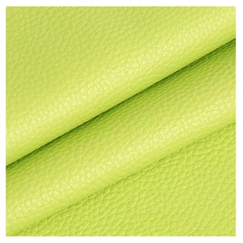 LPLND Imperméable Tissu Simili Cuir, Fin et Stretch - Tissu Faux Cuir - Simili Cuir d'ameublement-Vert Tendre, 1,4 x 1 m