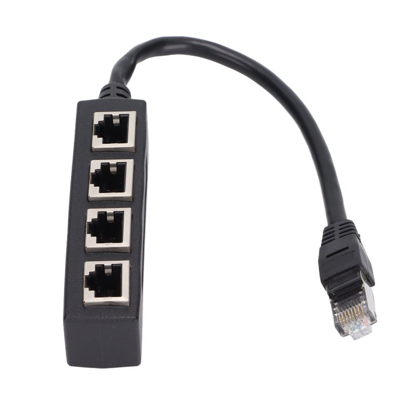 Adaptateur Répartiteur RJ45, Câble Répartiteur Ethernet RJ45, Câble Adaptateur Répartiteur Ethernet 1 Mâle à 4 Femelles, Câble R