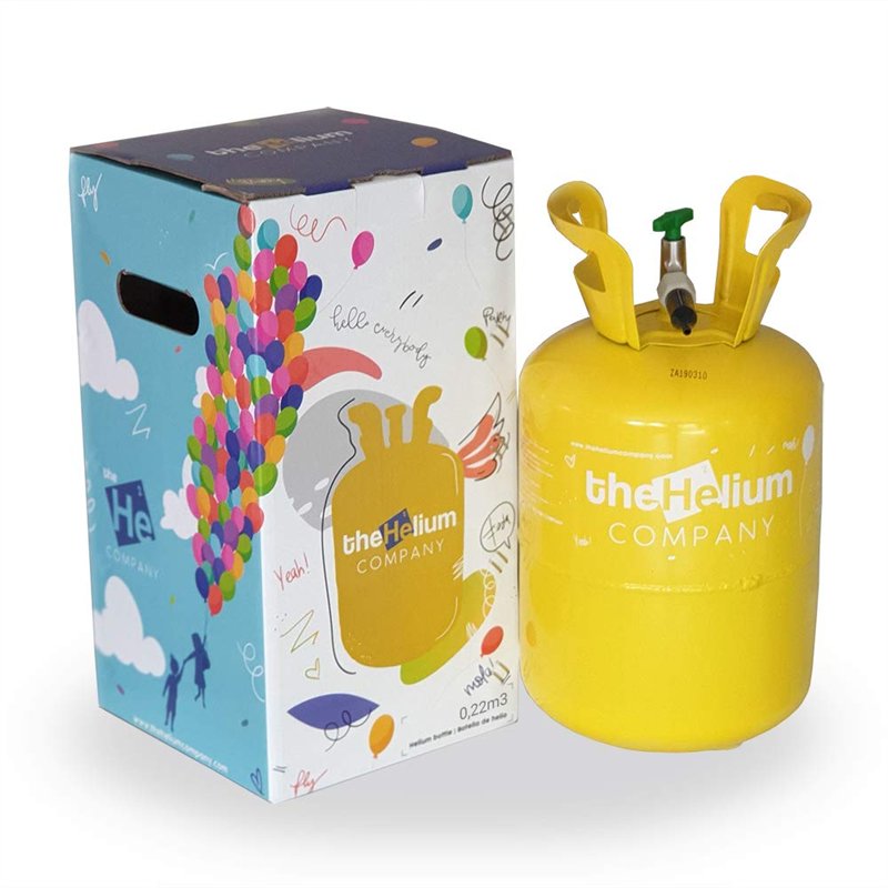 The Helium Company Bonbonne d'hélium pour ballons, 0,25 m³ (jusqu'à 20-30 ballons en latex, non inclus)