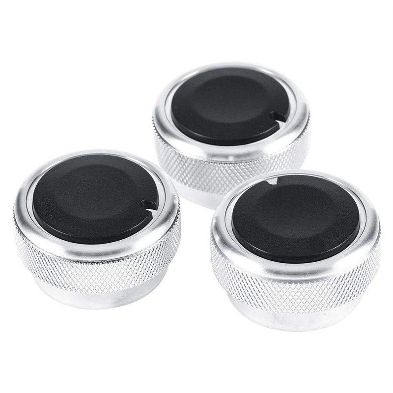 Akozon Climatiseur de Voiture Commutateur à Bouton 3 pièces Boutons de Commande du Chauffage