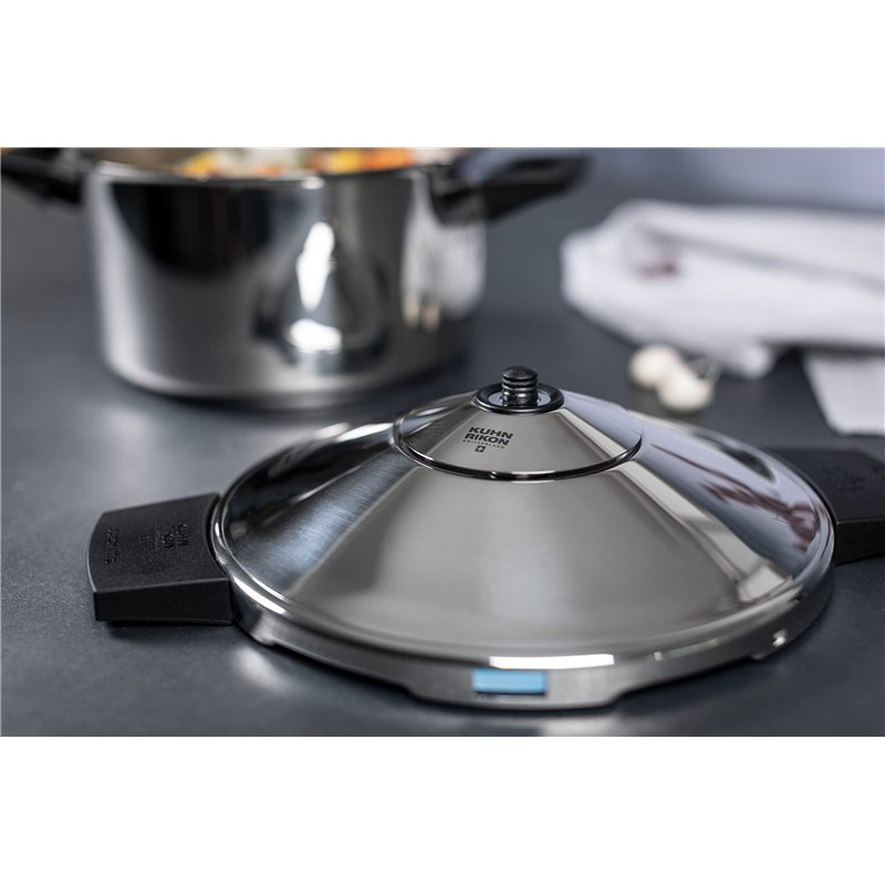 Image secondaire de KUHN RIKON Duromatic Inox Autocuiseur avec poignées latérales 24 cm 8 litres, induction, acier inoxydable