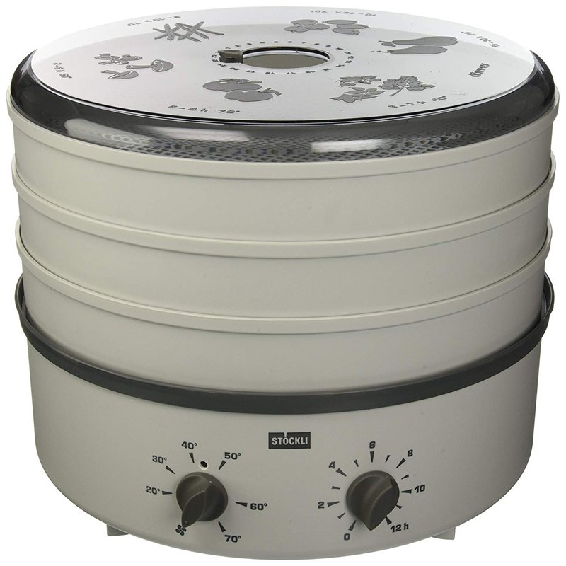 Dörrex - Déshydrateur Alimentaire Stöckli - Blanc - 3 grilles plastiques - Minuteur