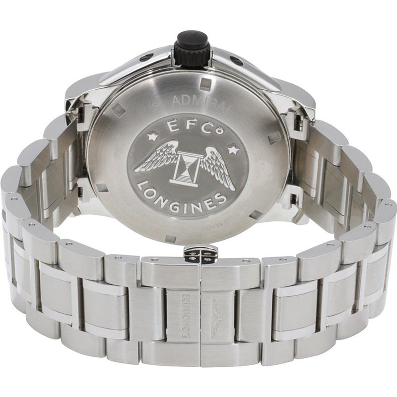 Image secondaire de Longines Homme 42mm Bracelet & Boitier Acier Inoxydable Saphire Automatique Cadran Argent Montre L36684766