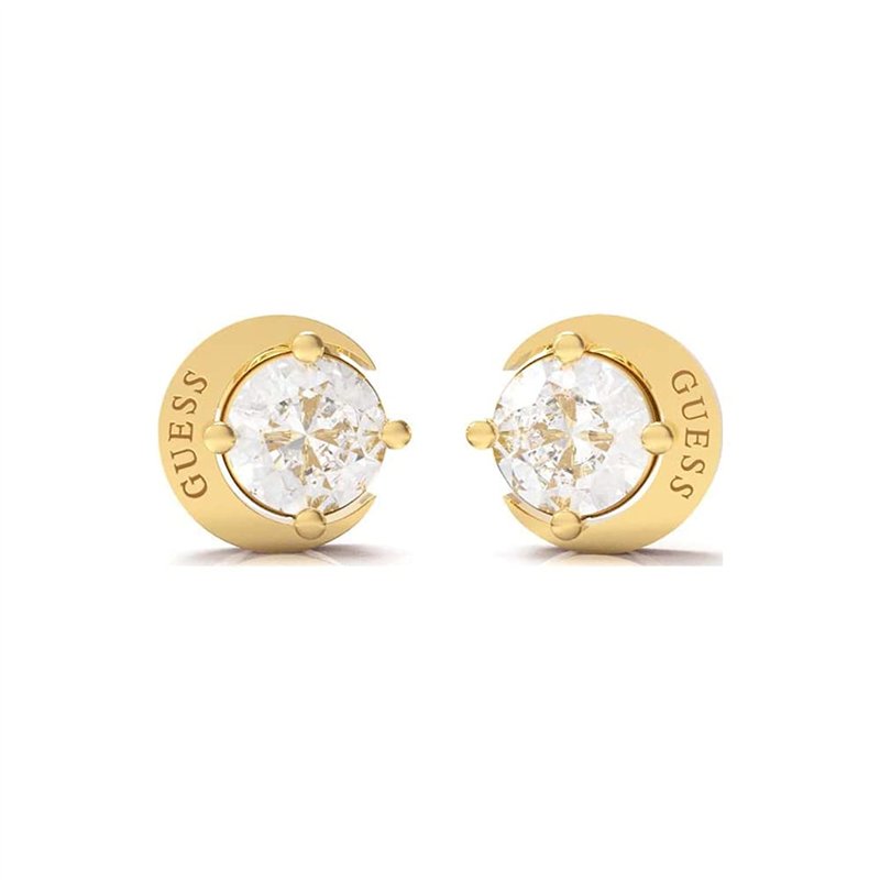 Boucles d'oreilles Guess Lune - Moon phases - Acier doré - JUBE01194JWYG, Acier allié, Acier allié