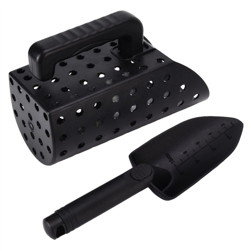 Pelle à sable à détection de métaux, tamis à sable léger à haute efficacité, portable polyvalent manuel pour l'extérieur pour la